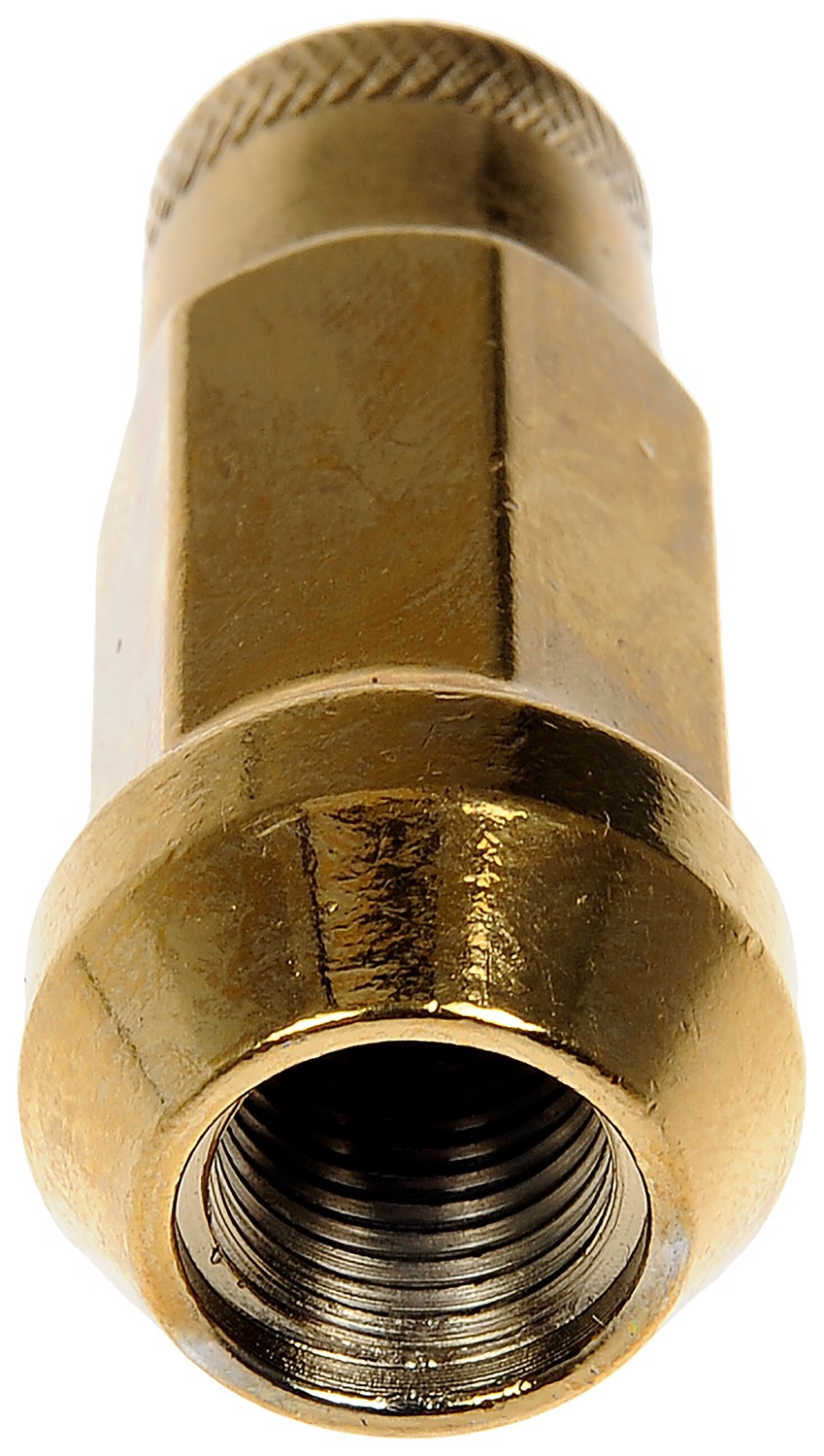 Gold Open End Knurled Wheel Nuts