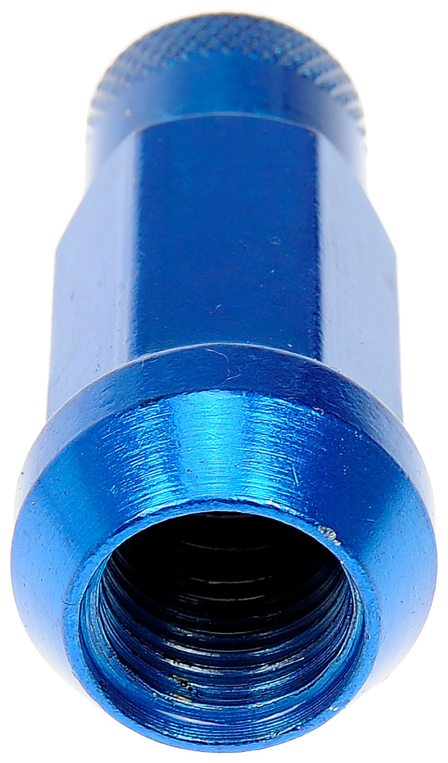 Blue Open End Knurled Wheel Nuts