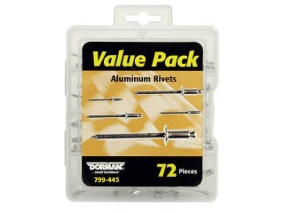 Aluminum Rivets Value Pack- 7 Sku's- 72 Pieces