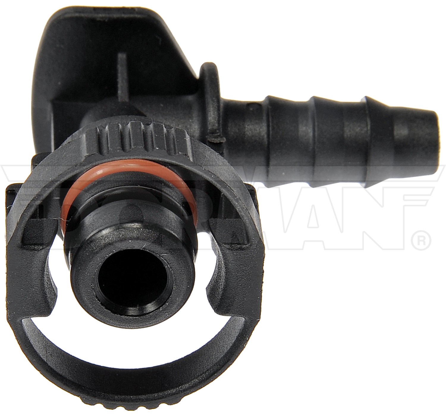 Crankcase Ventilation Hose Connector, Elbow 90 To 6 mm Barbed