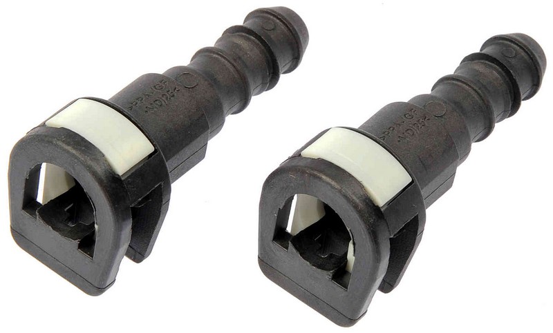 FUEL LINE CONNECTOR. 5/16IN STEEL to 3/8IN NYLON.