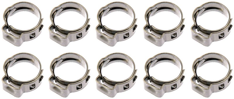 Fuel Line Clamps. Pack of 10 3/8 In. Clamps