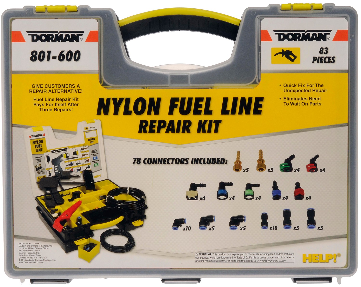 Fuel Line Repair Tech Tray