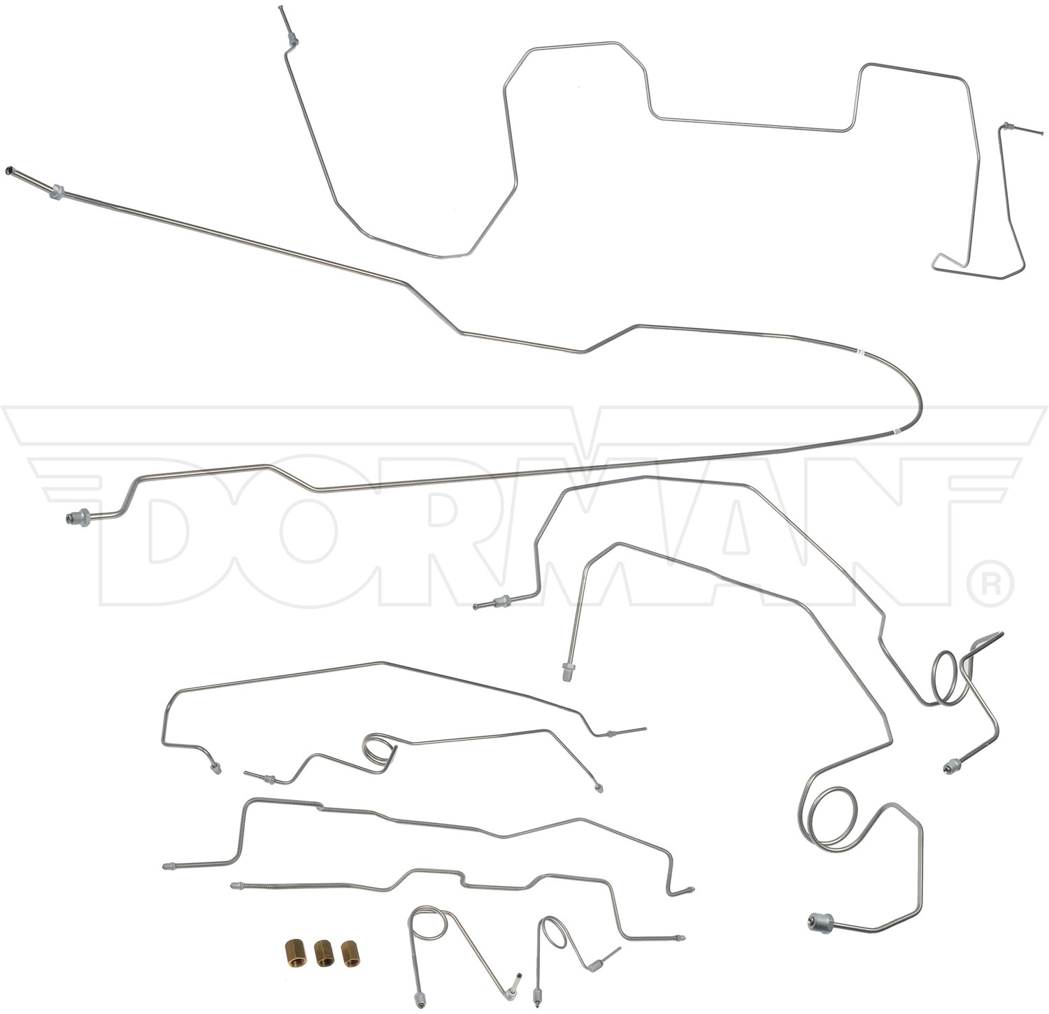 Stainless Steel Preformed Brake Line Kit