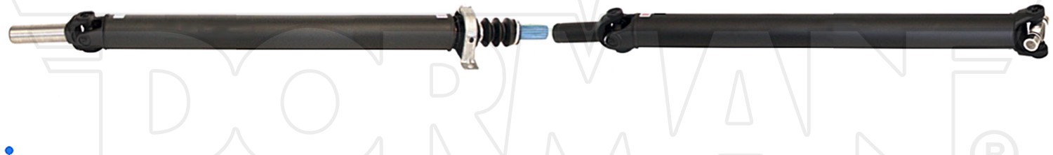 Rear 2-Piece Steel Driveshaft Assembly
