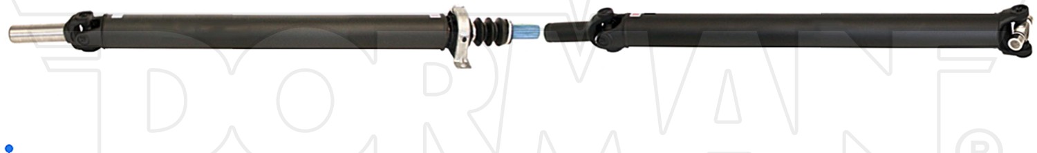 Rear 2-Piece Steel Driveshaft Assembly