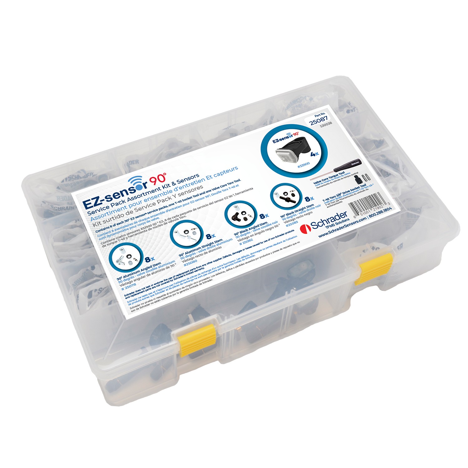 90 Degree EZ-sensor Service Pk Assortment with 90 Degree EZ-sensors