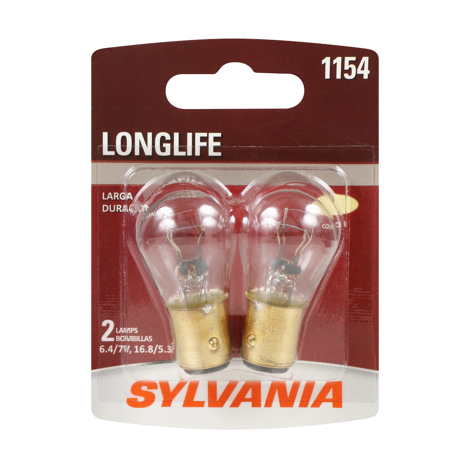 SYLVANIA 1154 Long Life Mini Bulb, 2 Pack