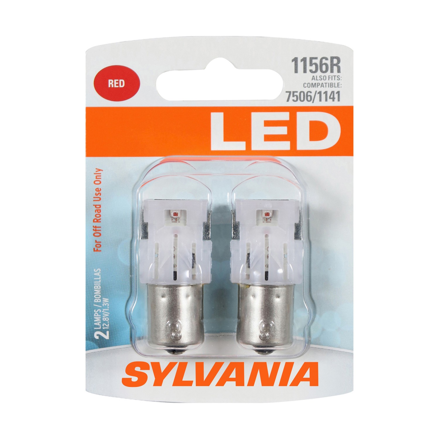SYLVANIA 1156R RED SYL LED Mini Bulb, 2 Pack