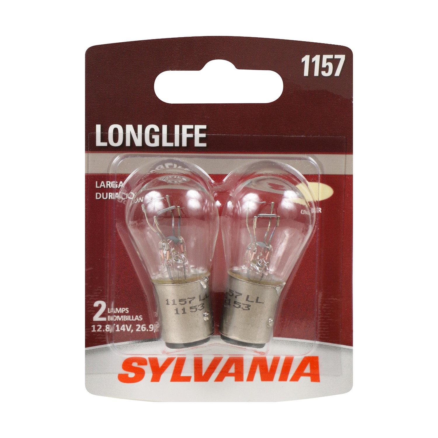 SYLVANIA 1157 Long Life Mini Bulb, 2 Pack