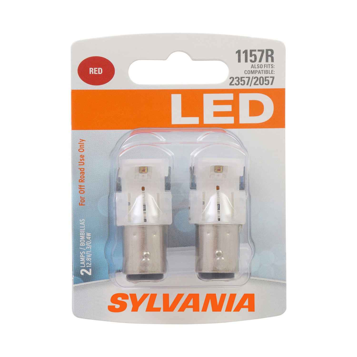 SYLVANIA 1157R RED SYL LED Mini Bulb, 2 Pack