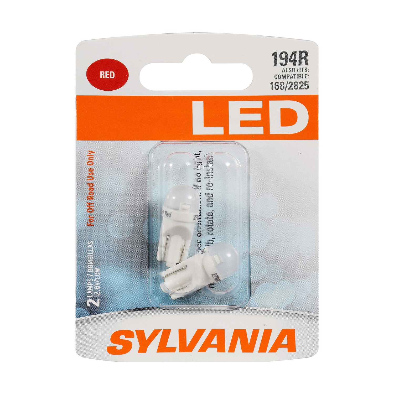 SYLVANIA 194R RED SYL LED Mini Bulb, 2 Pack