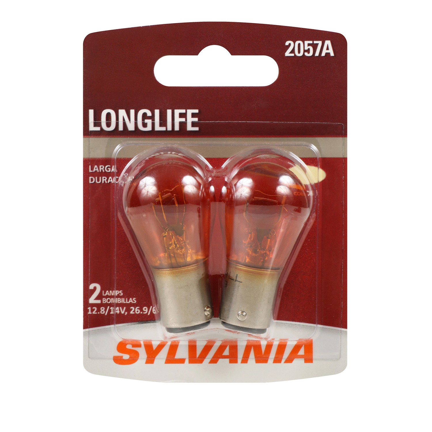 SYLVANIA 2057A Long Life Mini Bulb, 2 Pack