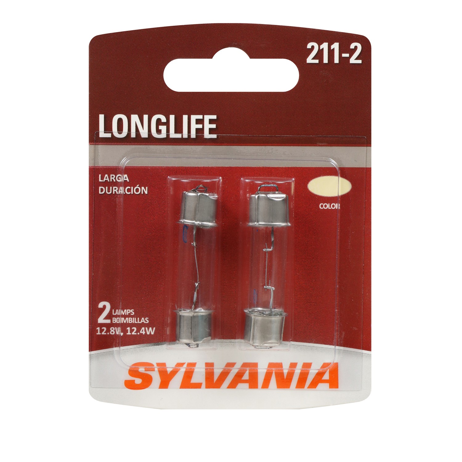 SYLVANIA 211-2 Long Life Mini Bulb, 2 Pack