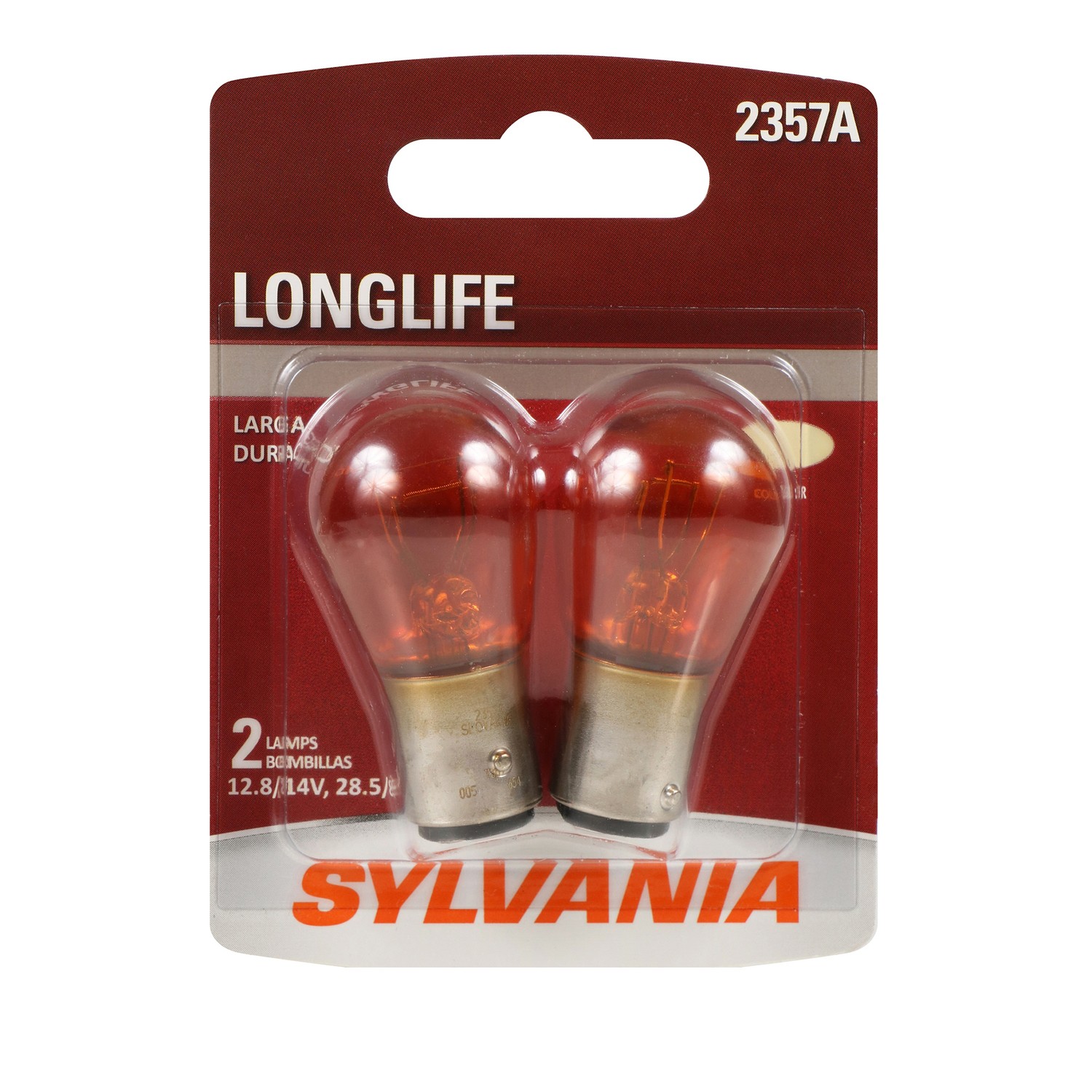 SYLVANIA 2357A Long Life Mini Bulb, 2 Pack