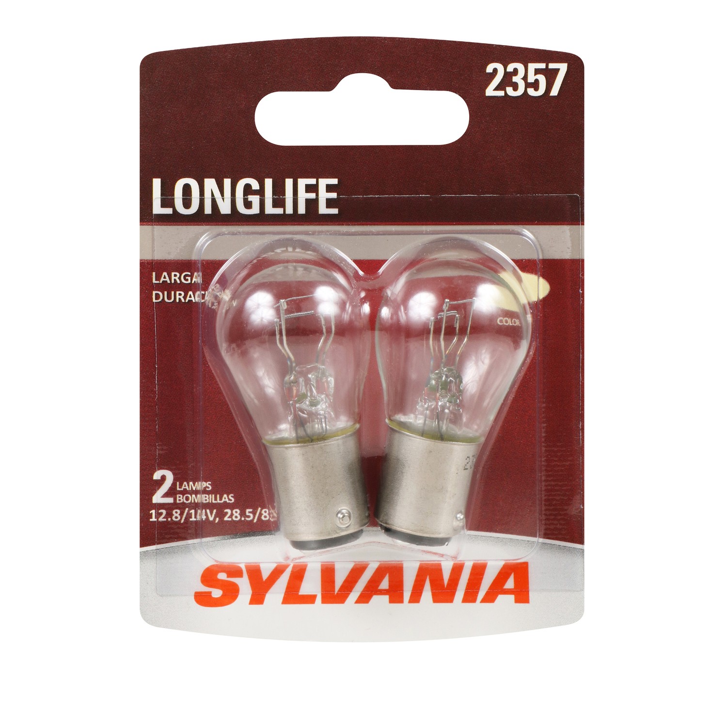SYLVANIA 2357 Long Life Mini Bulb, 2 Pack