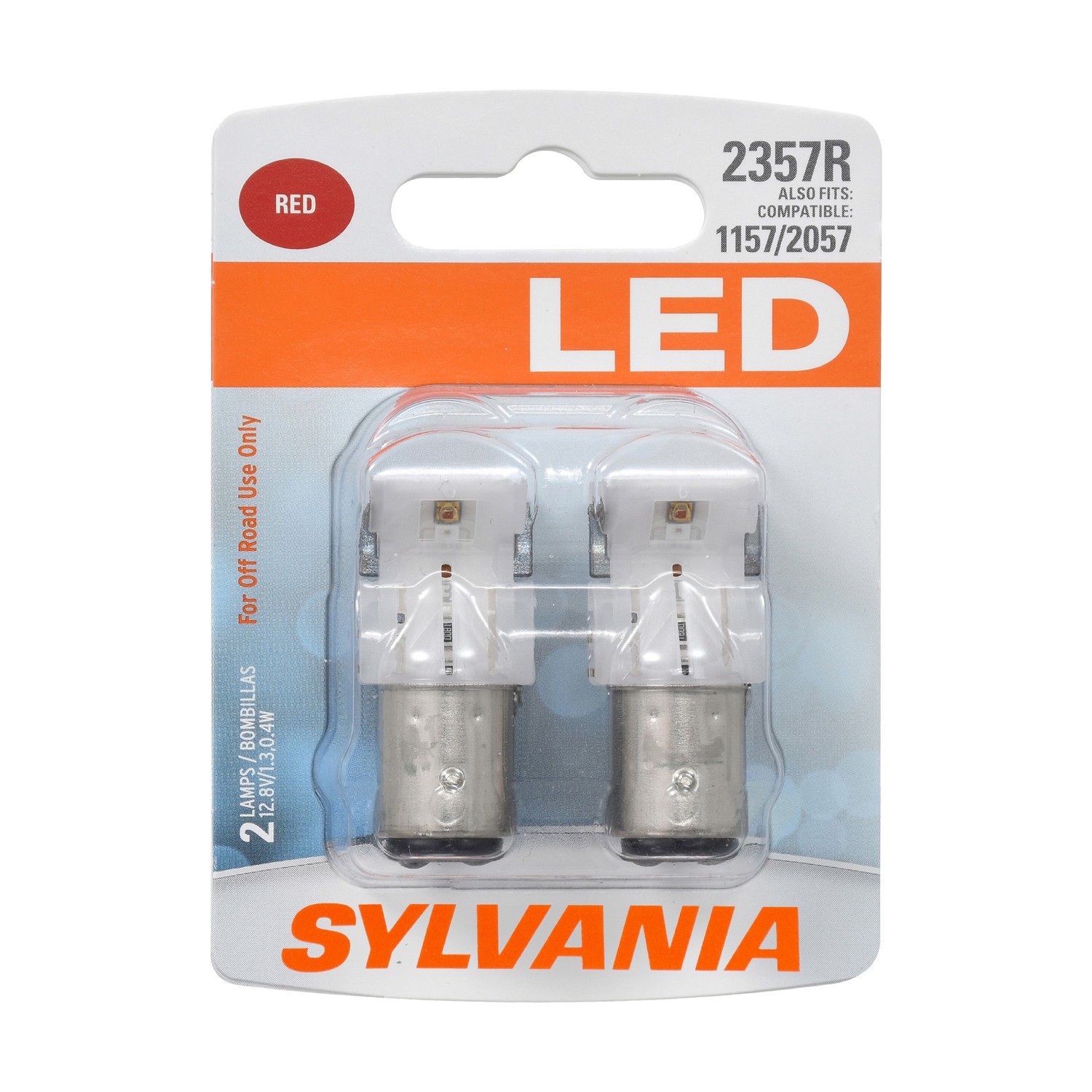 SYLVANIA 2357R RED SYL LED Mini Bulb, 2 Pack