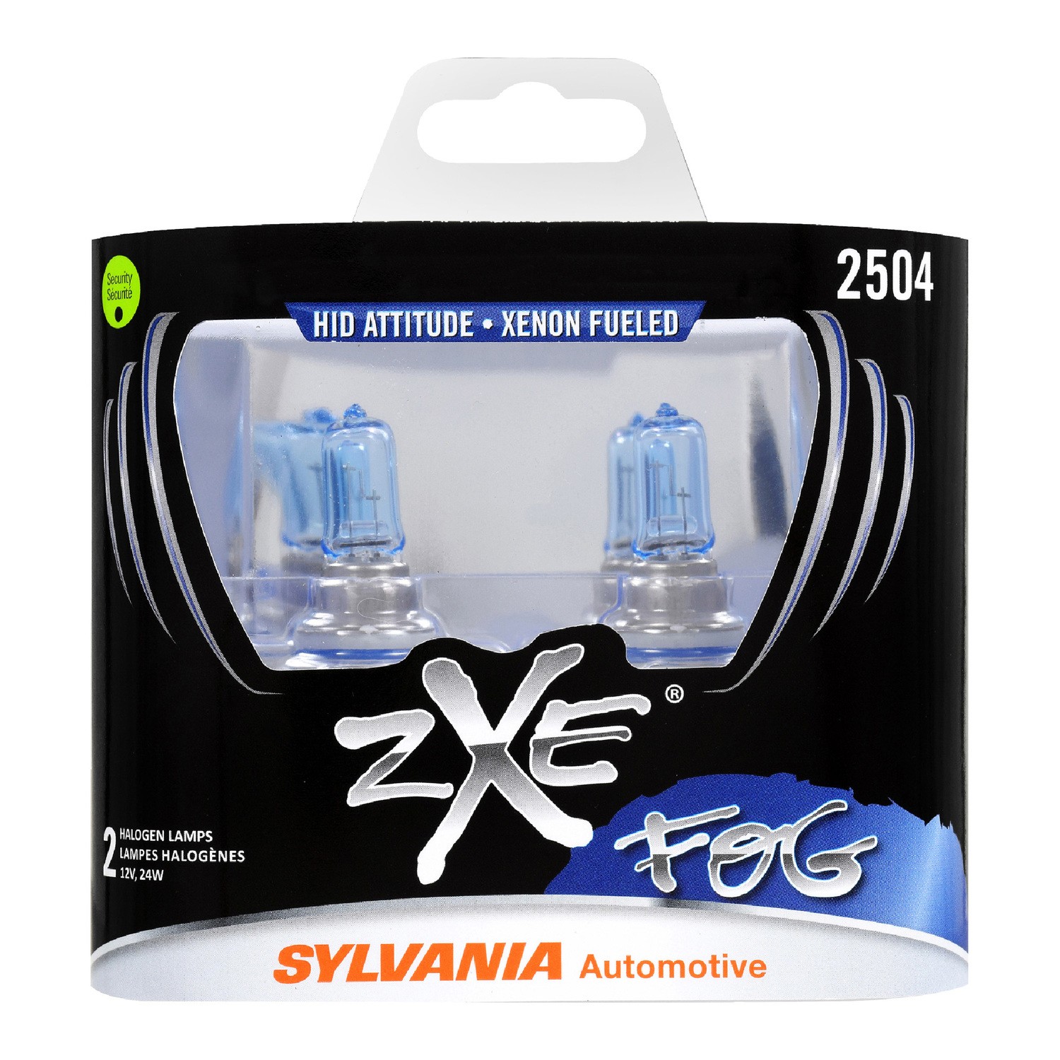 SYLVANIA 2504 SilverStar zXe Halogen Fog Bulb, 2 Pack
