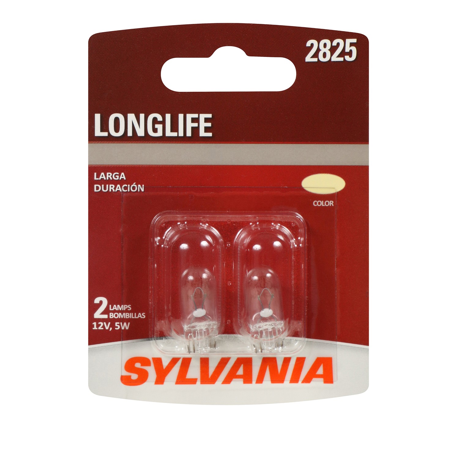 SYLVANIA 2825 Long Life Mini Bulb, 2 Pack