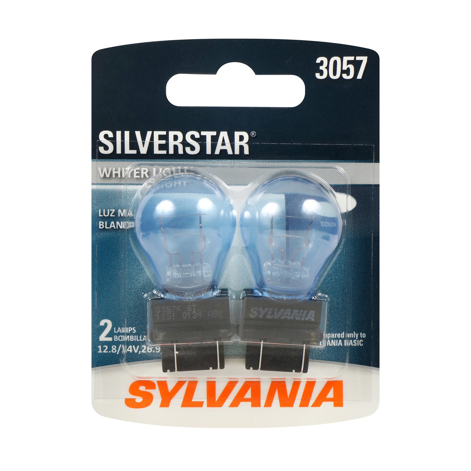 SYLVANIA 3057 SilverStar Mini Bulb, 2 Pack