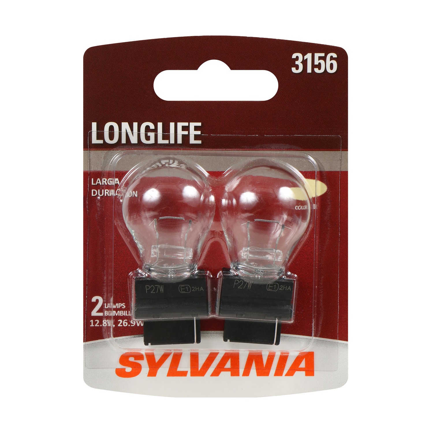 SYLVANIA 3156 Long Life Mini Bulb, 2 Pack