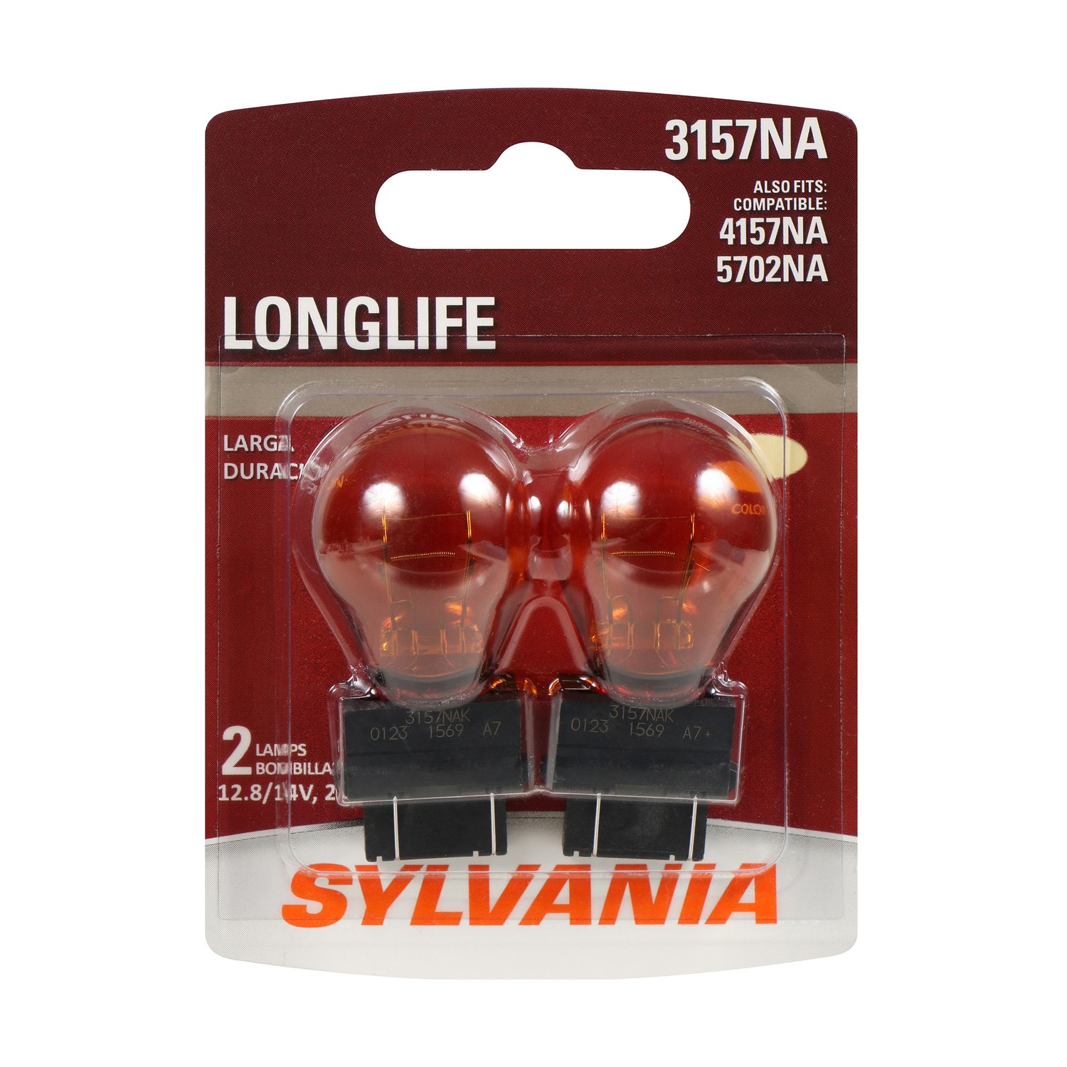 SYLVANIA 3157A Long Life Mini Bulb, 2 Pack
