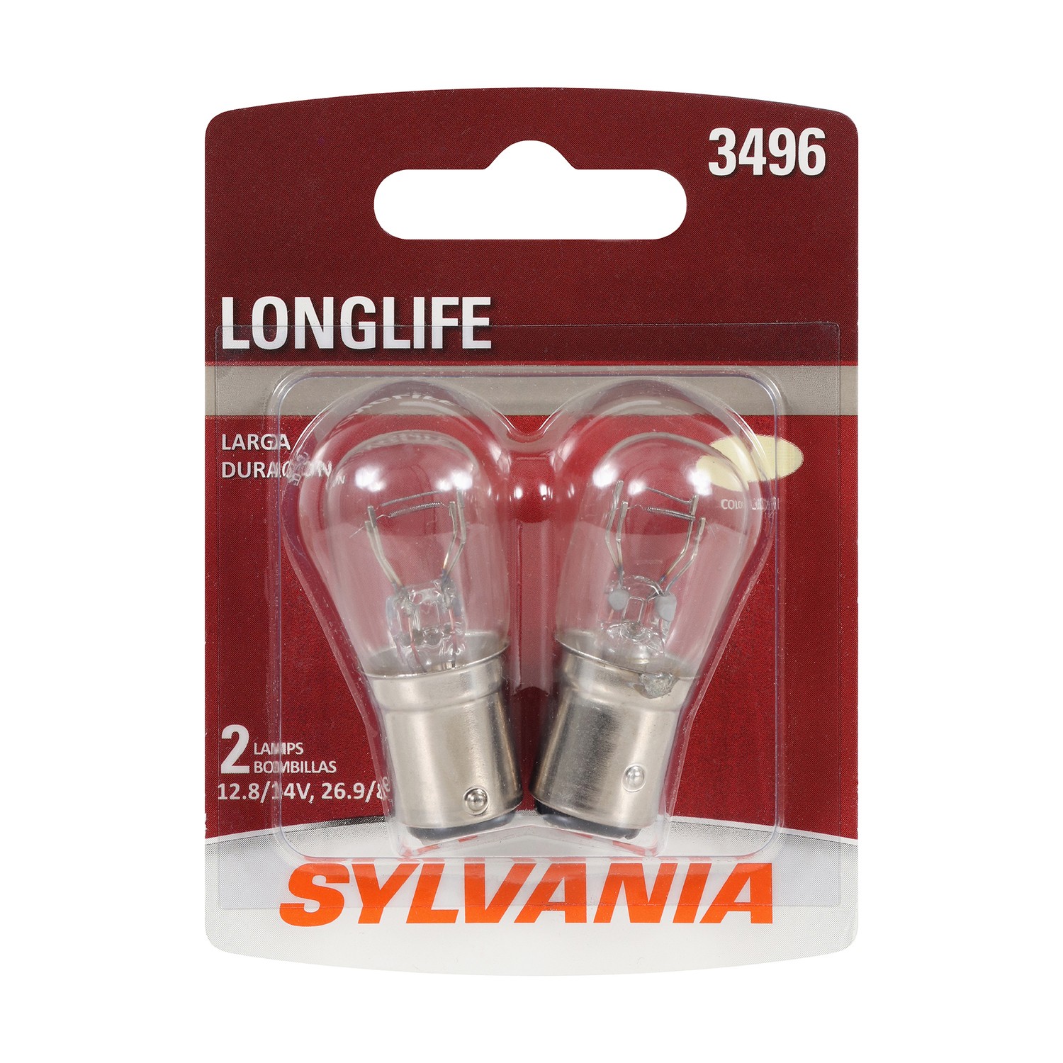 SYLVANIA 3496 Long Life Mini Bulb, 2 Pack