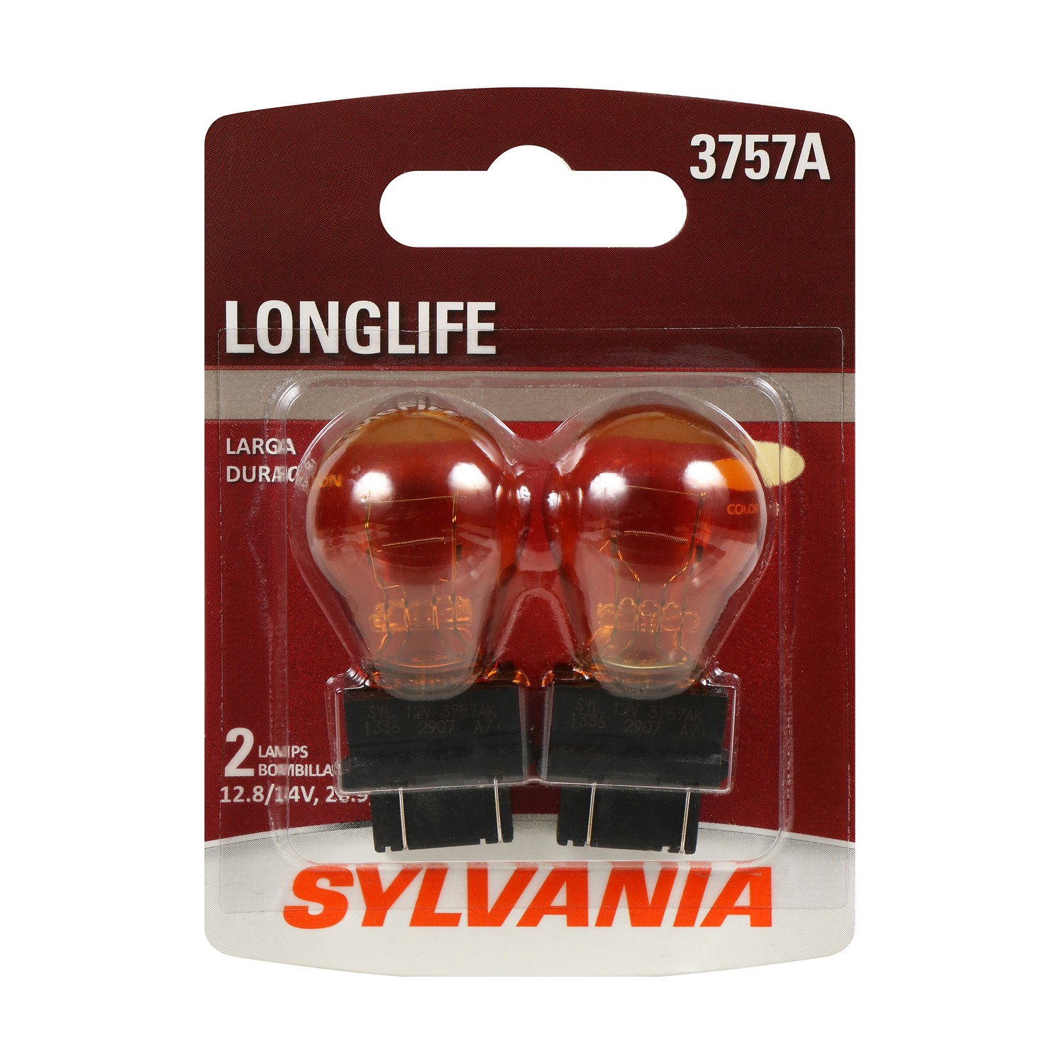 SYLVANIA 3757A Long Life Mini Bulb, 2 Pack