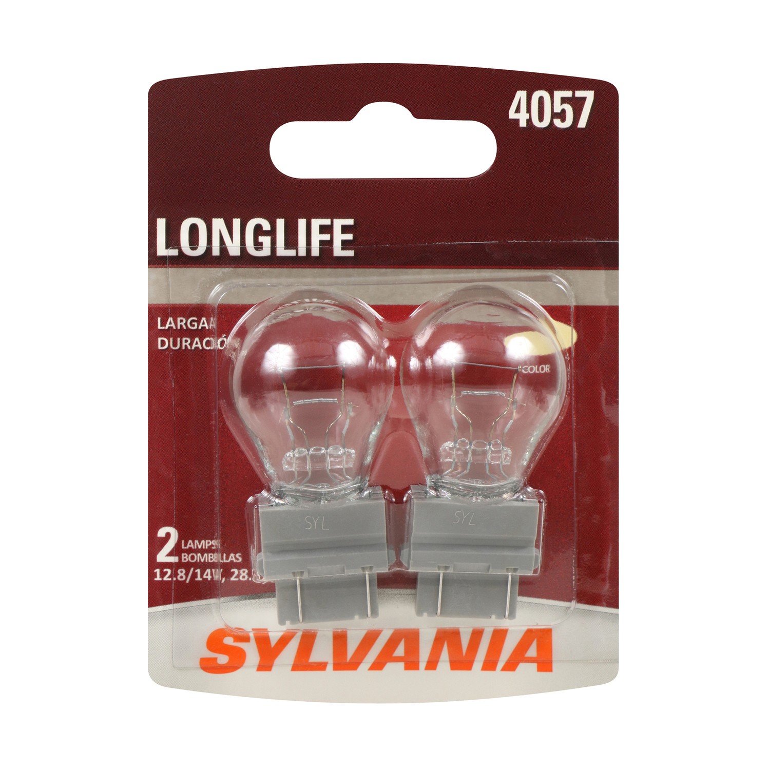 SYLVANIA 4057 Long Life Mini Bulb, 2 Pack