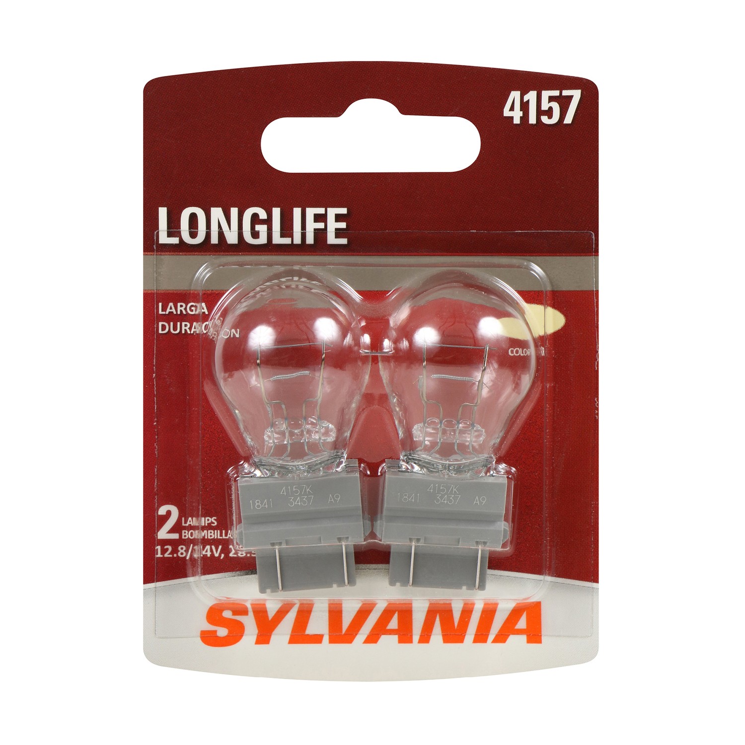 SYLVANIA 4157 Long Life Mini Bulb, 2 Pack