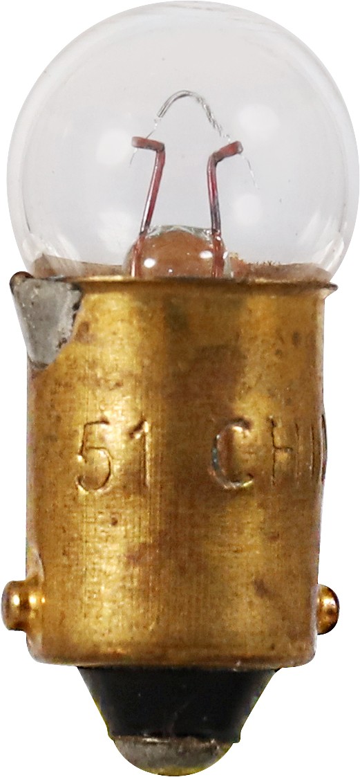 SYLVANIA 51 Basic Mini Bulb, 4 Pack