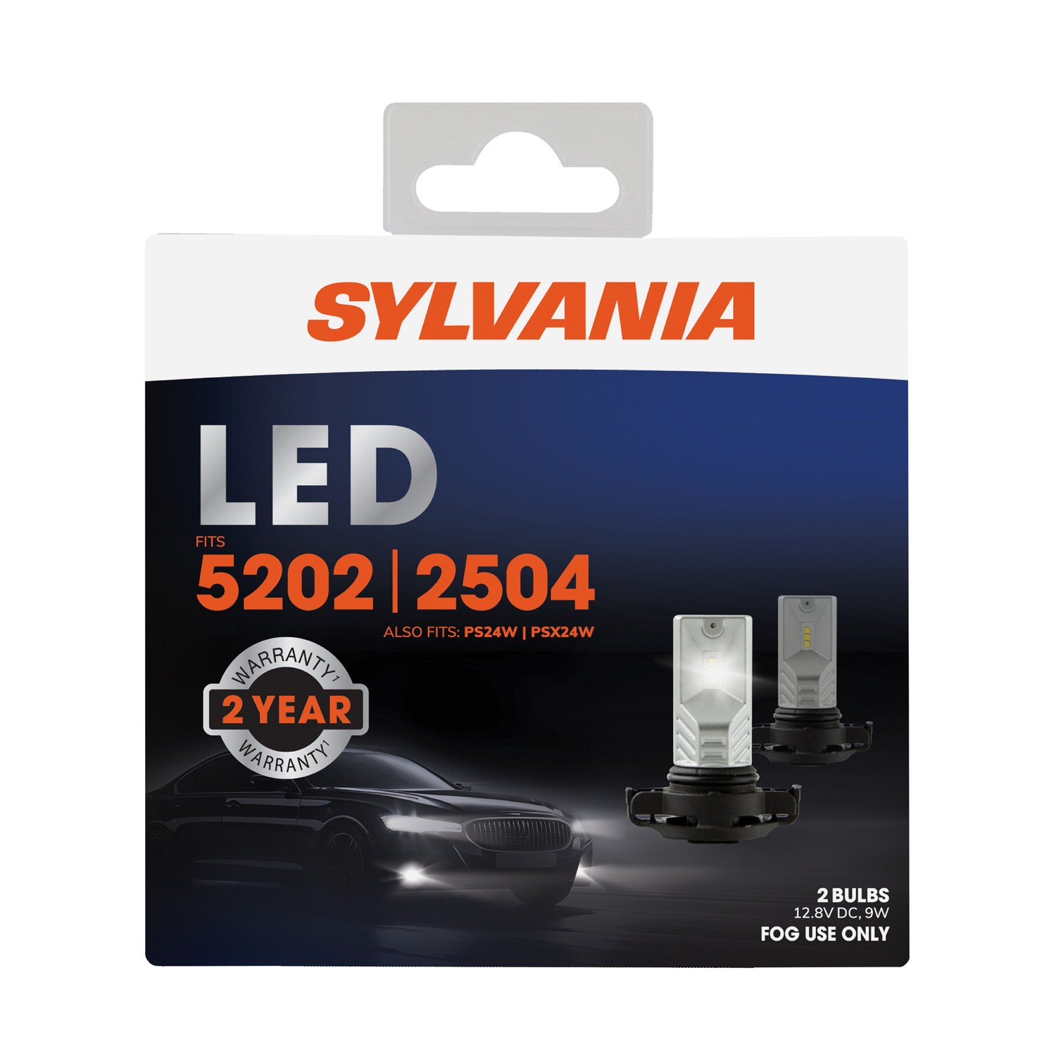 SYLVANIA 5202 LED Fog Bulb, 2 Pack