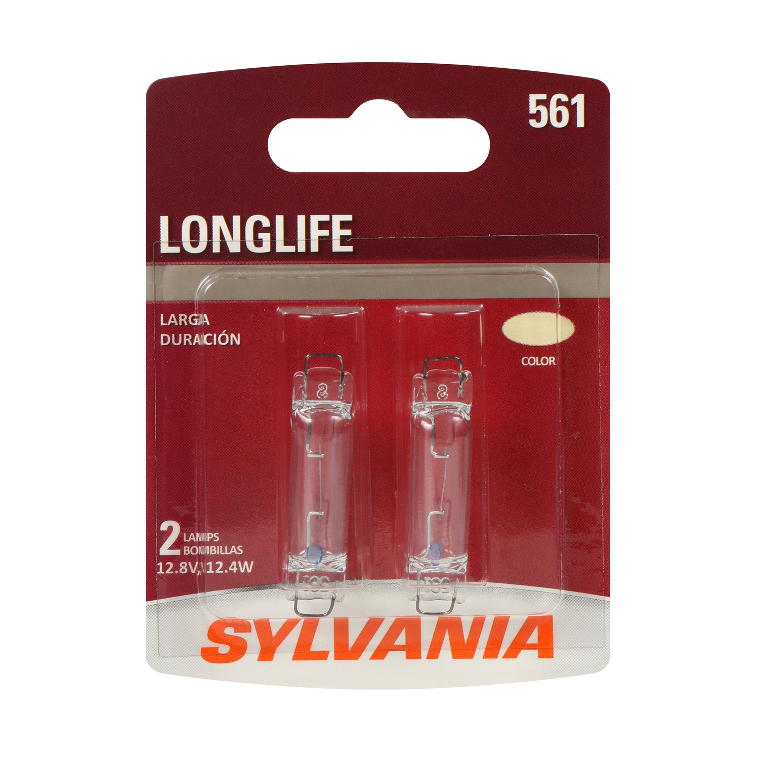 SYLVANIA 561 Long Life Mini Bulb, 2 Pack