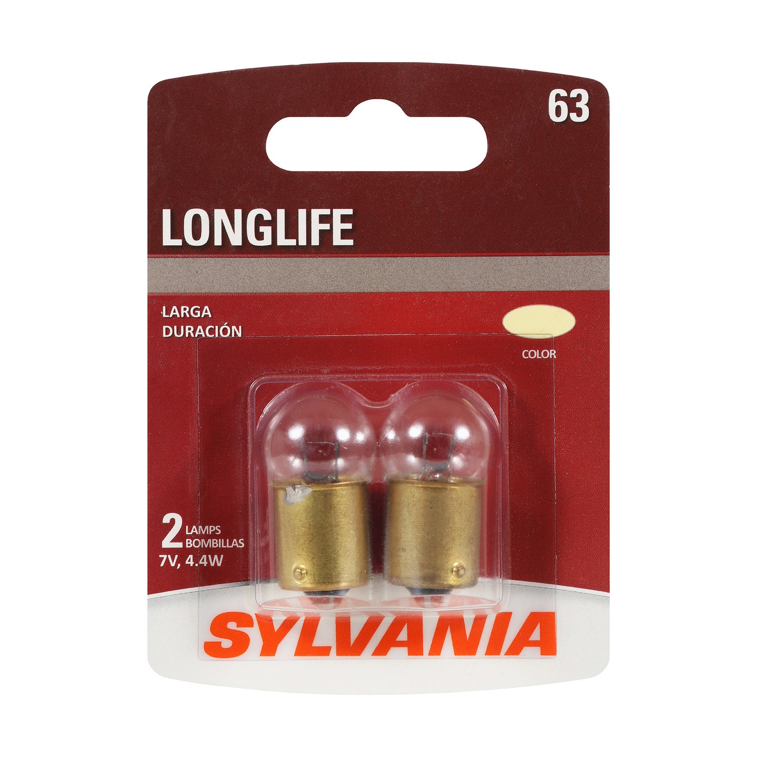 SYLVANIA 63 Long Life Mini Bulb, 2 Pack