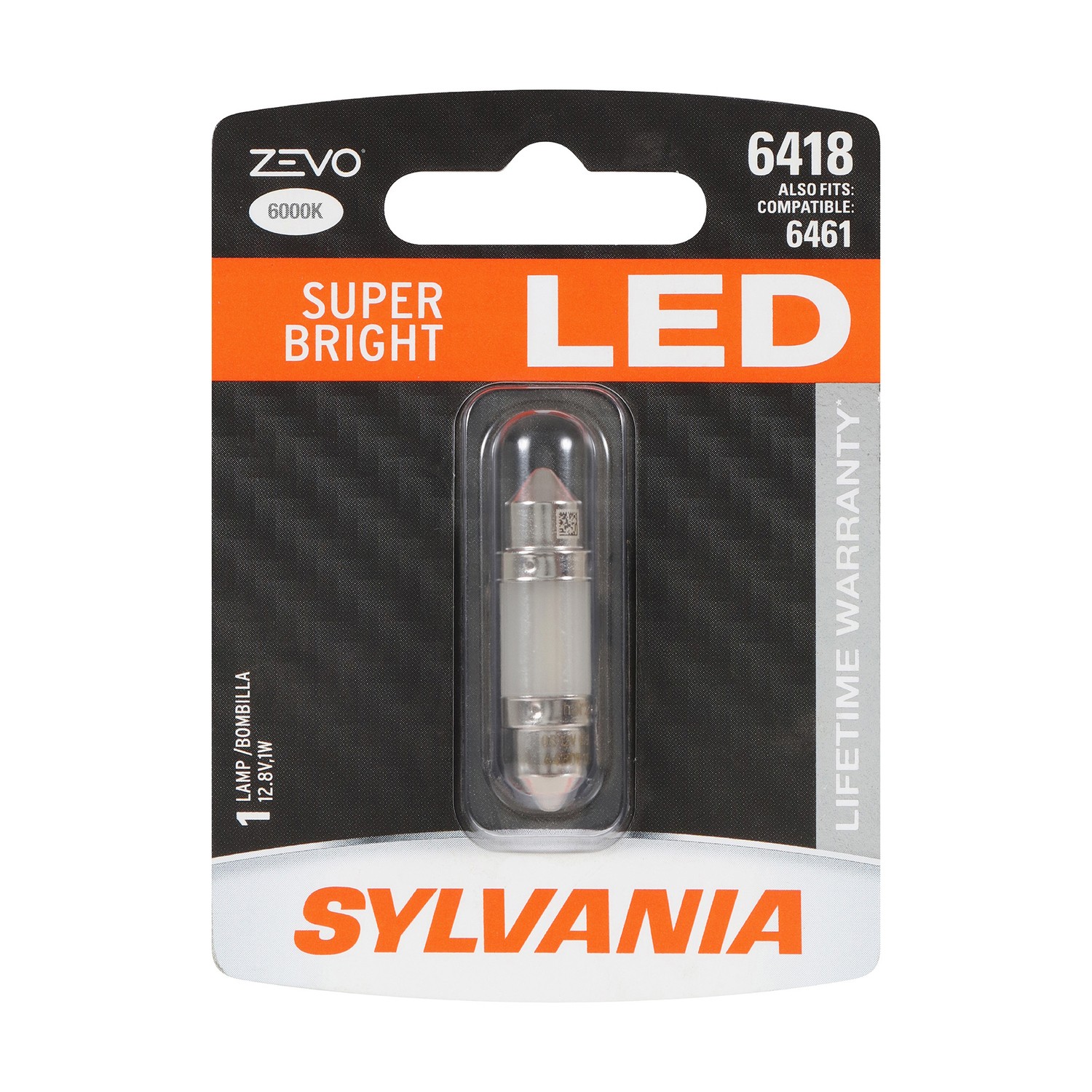 SYLVANIA 6418 WHITE ZEVO LED Mini, 1 Pack