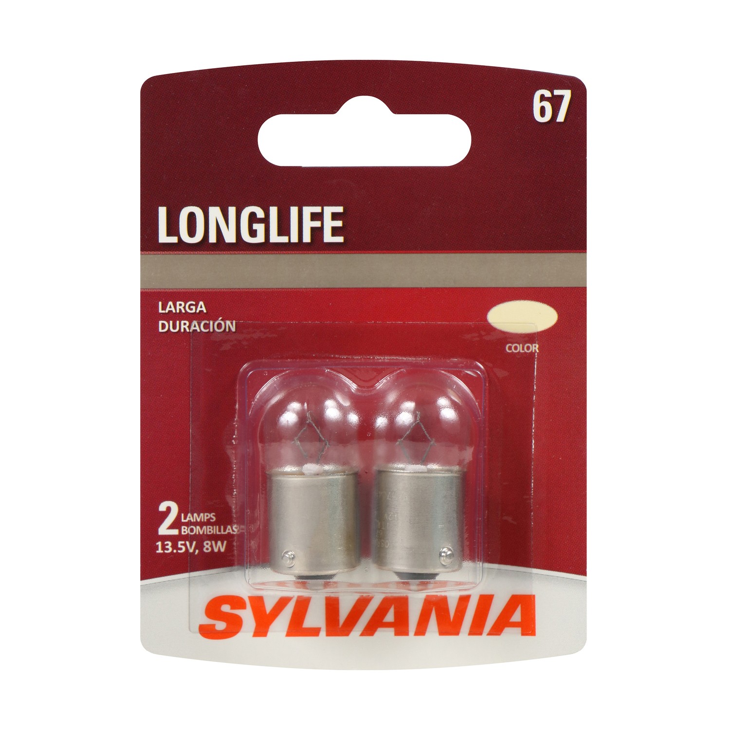 SYLVANIA 67 Long Life Mini Bulb, 2 Pack