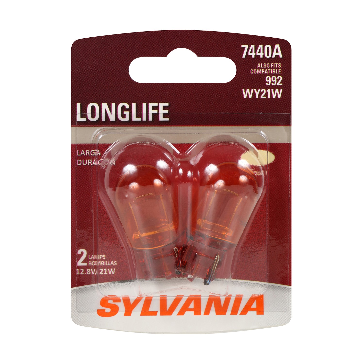 SYLVANIA 7440A Long Life Mini Bulb, 2 Pack