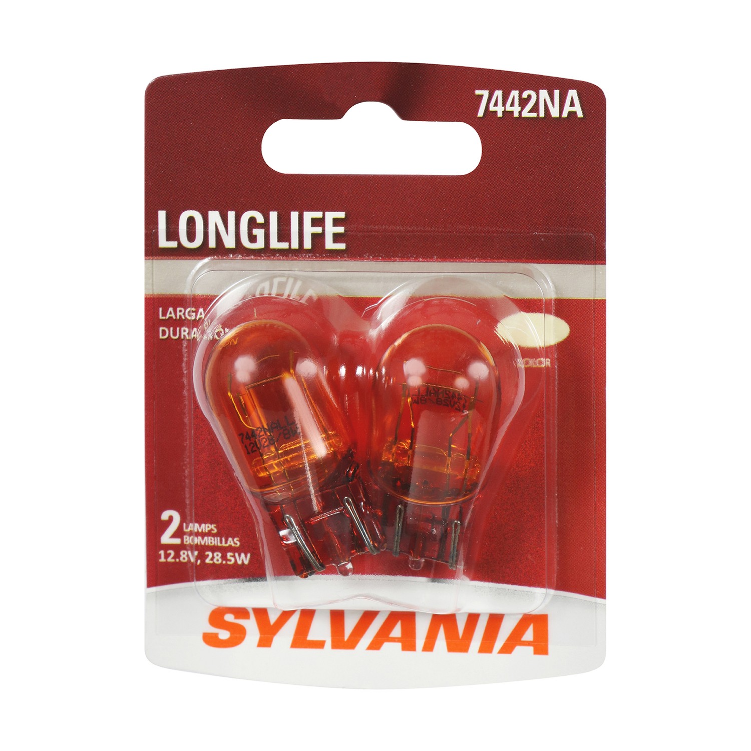 SYLVANIA 7442NA Long Life Mini Bulb, 2 Pack