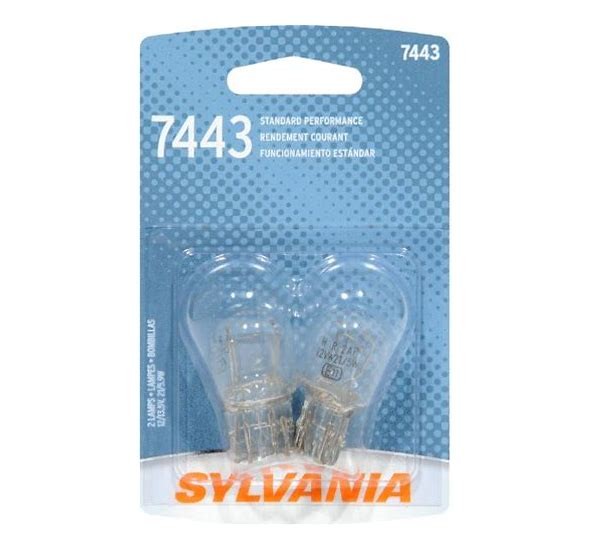 SYLVANIA 7443 Basic Mini Bulb, 2 Pack