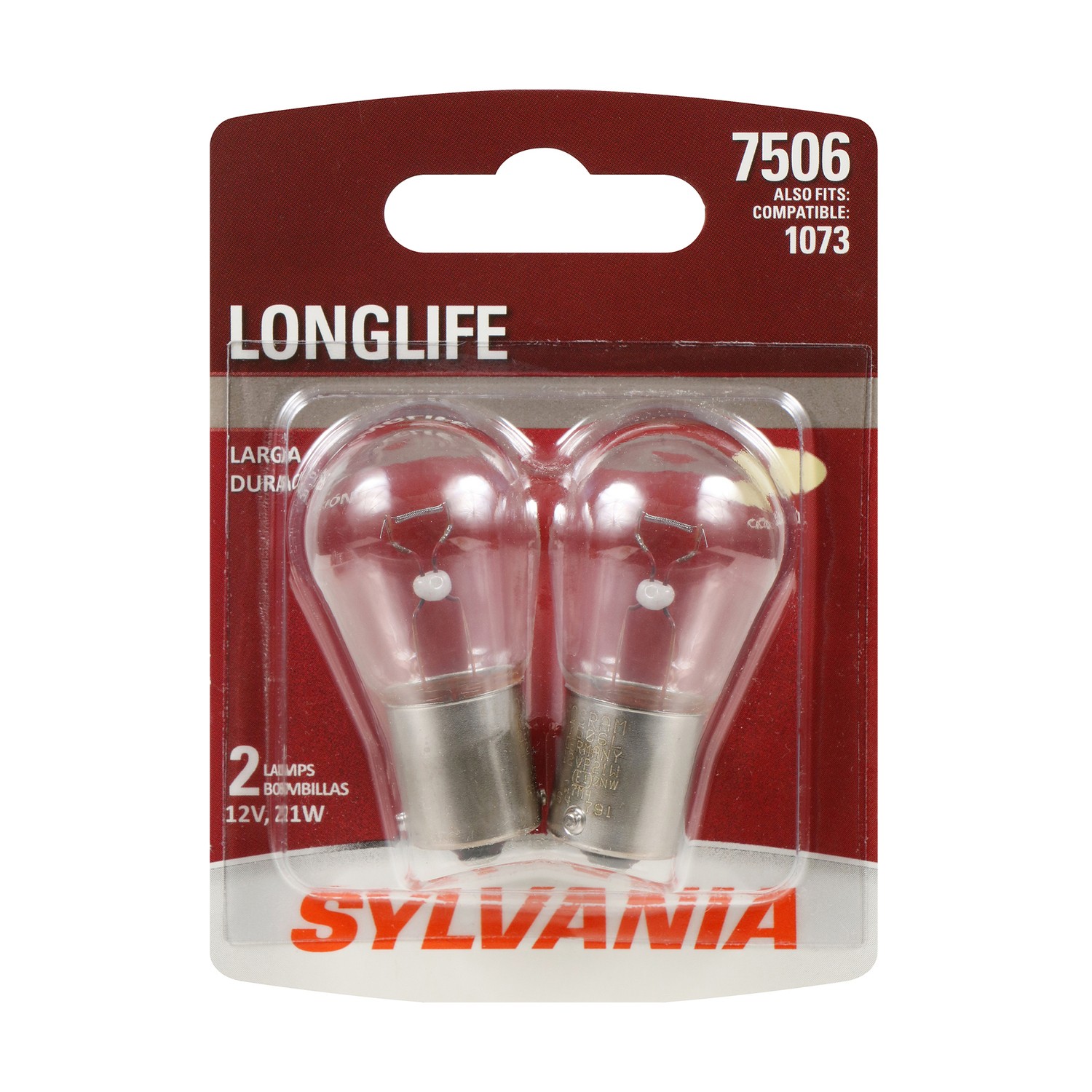 SYLVANIA 7506 Long Life Mini Bulb, 2 Pack