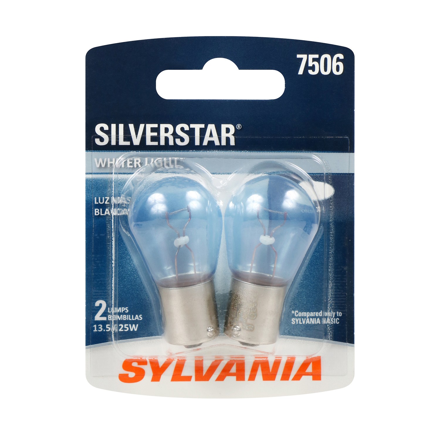 SYLVANIA 7506 SilverStar Mini Bulb, 2 Pack