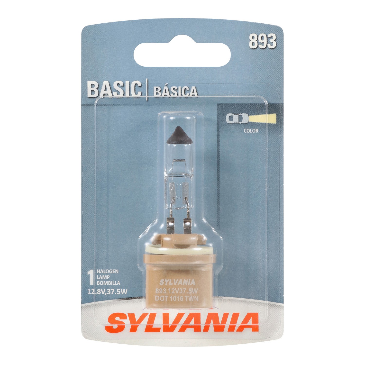 SYLVANIA 893 Basic Fog Bulb, 1 Pack