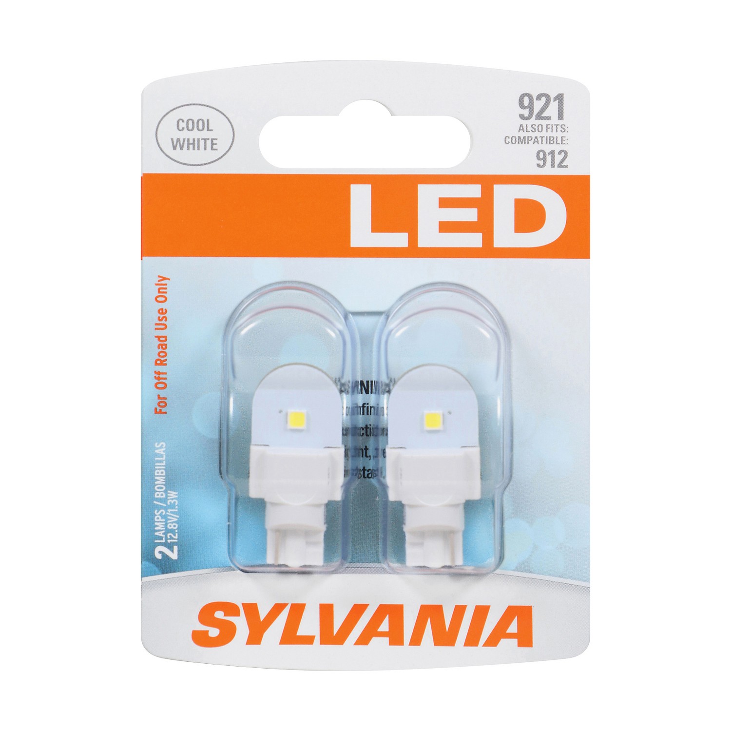 SYLVANIA 921 WHITE SYL LED Mini Bulb, 2 Pack