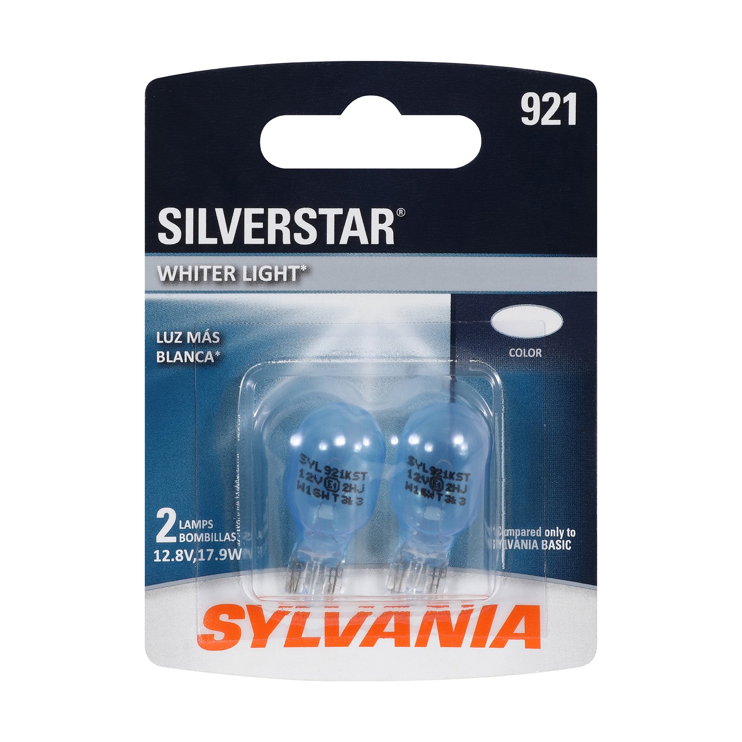 SYLVANIA 921 SilverStar Mini Bulb, 2 Pack
