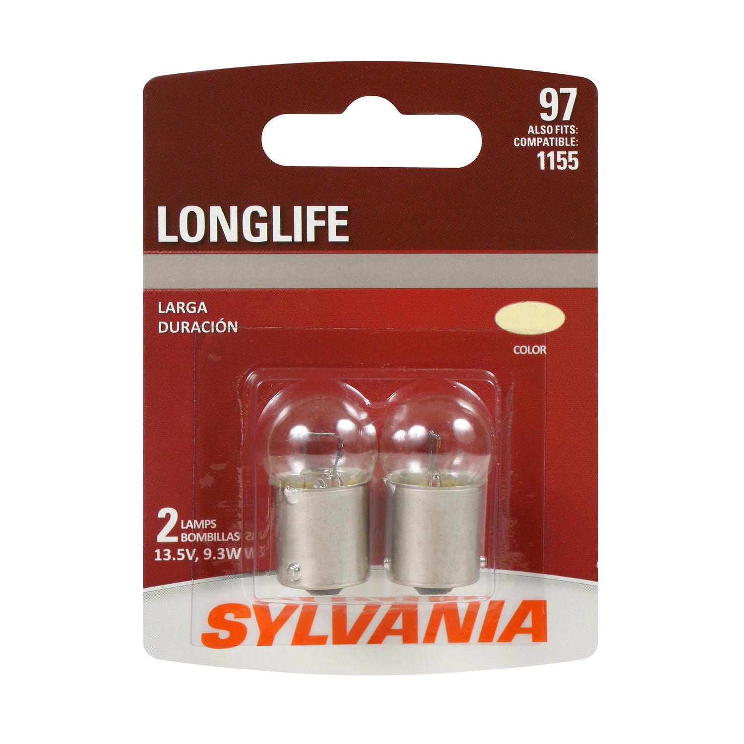 SYLVANIA 97 Long Life Mini Bulb, 2 Pack