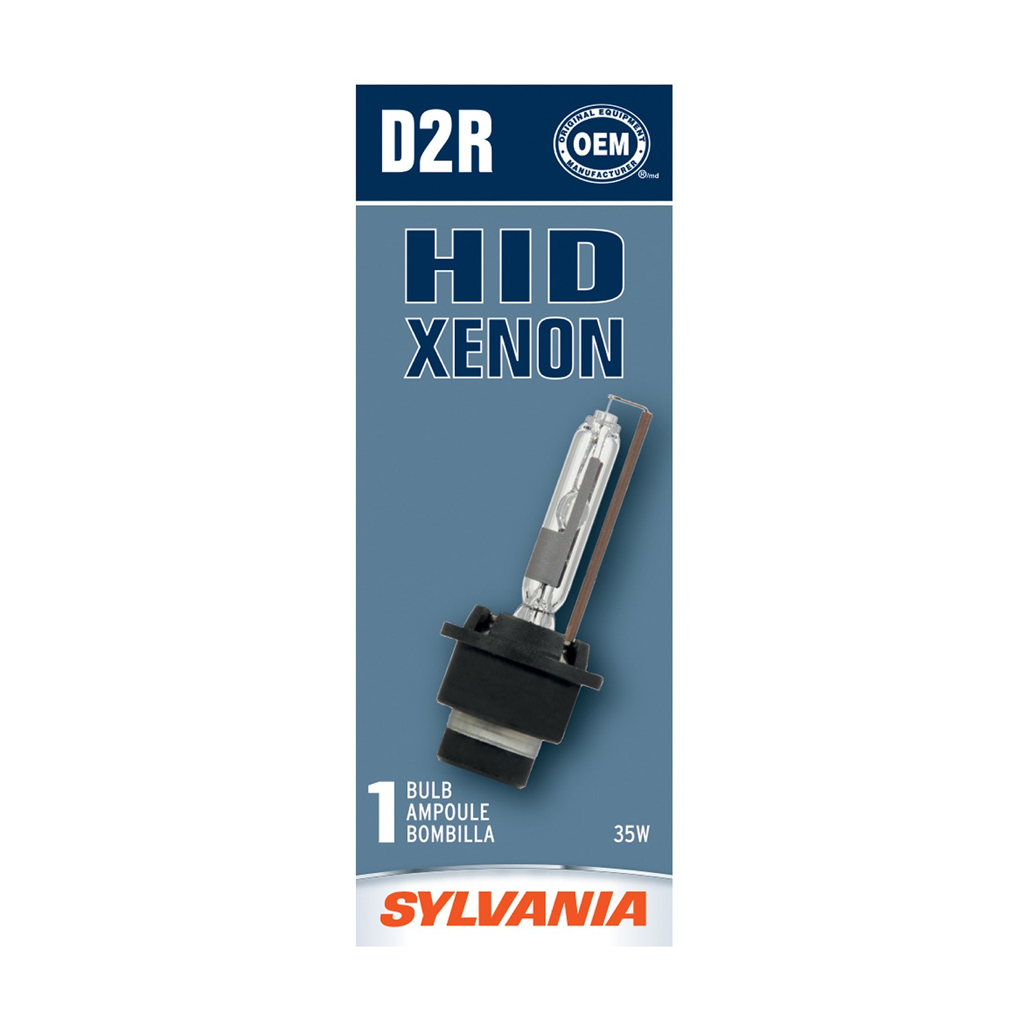 SYLVANIA D2R Basic HID Headlight Bulb, 1 Pack