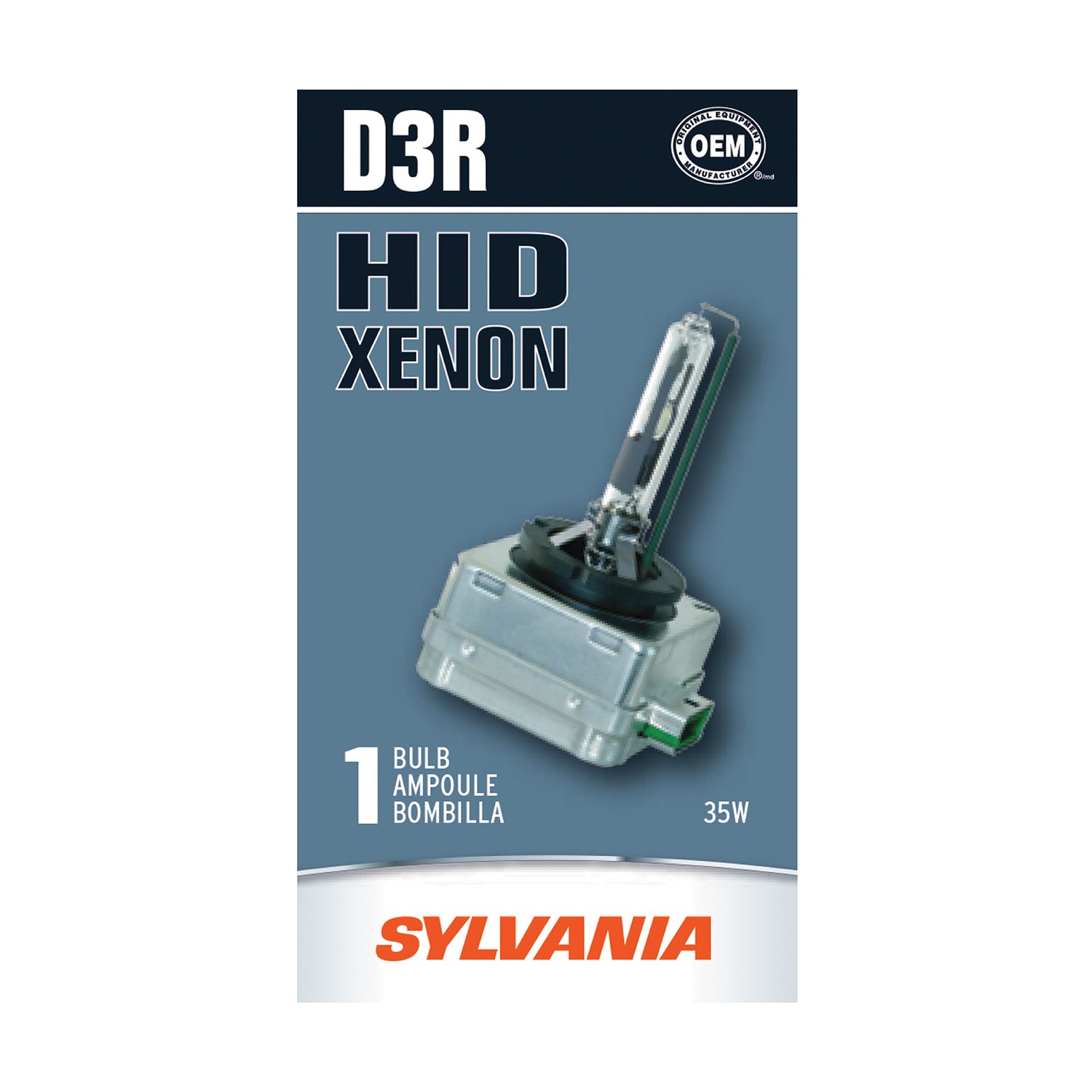 SYLVANIA D3R Basic HID Headlight Bulb, 1 Pack