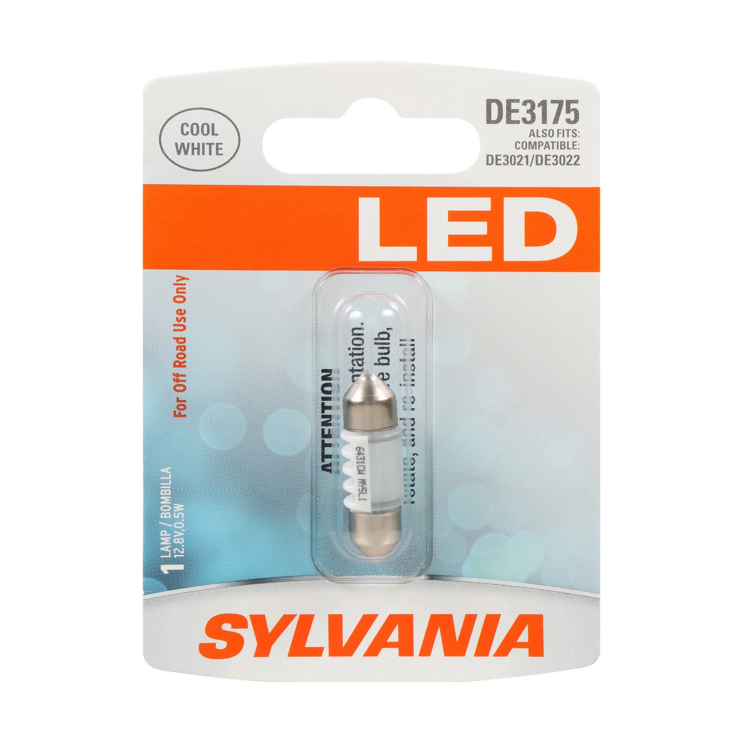 SYLVANIA DE3175 WHITE SYL LED Mini Bulb, 1 Pack