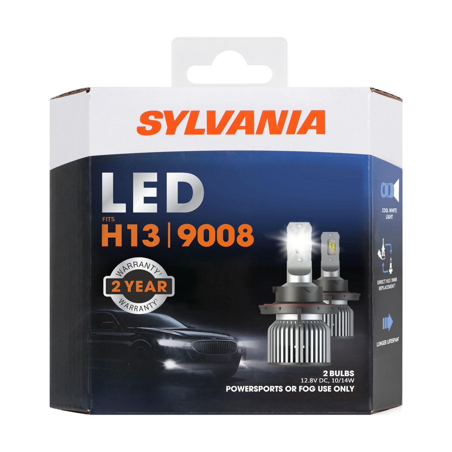 SYLVANIA H13 LED Powersports & Fog Bulb, 2 Pack