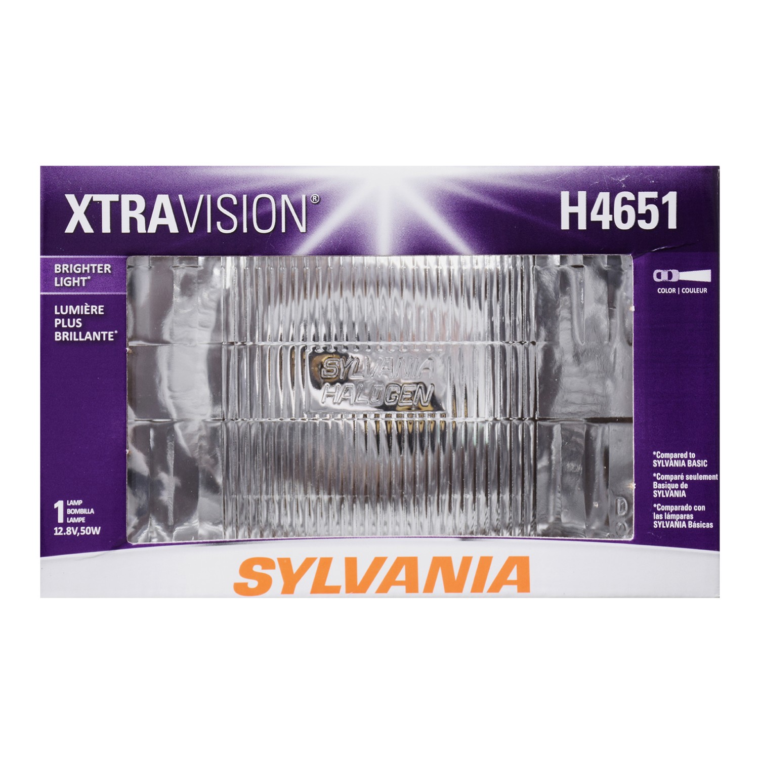 SYLVANIA H4651 XtraVision Sealed Beam Headlight, 1 Pack